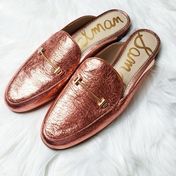 Sam Edelman Shoes - Sam Edelman Laurna Rose Gold Loafers Size 9